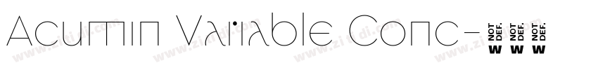 Acumin Variable Conc字体转换